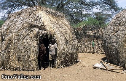 A Turkana tribe hut